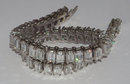 16.5 carats emerald cut DIAMOND TENNIS BRACELET VVS