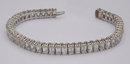 16.5 carats emerald cut DIAMOND TENNIS BRACELET VVS