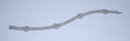 12 carats DIAMOND TENNIS BRACELET VS jewelry FLORAL