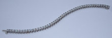 14 carats DIAMOND TENNIS BRACELET jewelry antique style