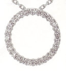 1.77 carats CIRCLE OF LIFE 2.4 diameter diamond pendan