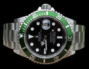Rolex submariner watch green anniversary model oyster