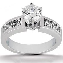 Diamonds G SI1 wedding ring 1.10 carat gold jewelry