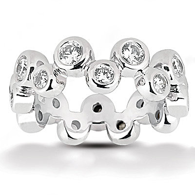 Gorgeous 1.0 Ct. E VVS1 diamonds eternity wedding band