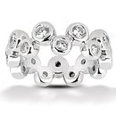 Gorgeous 1.0 Ct. E VVS1 diamonds eternity wedding band