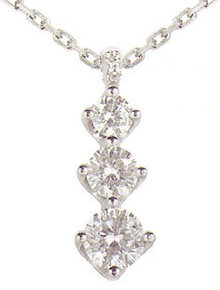 1.01 carats Diamond Trilogy Pendant JOURNEY COLLECTIO