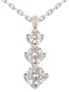 1.01 carats Diamond Trilogy Pendant JOURNEY COLLECTIO