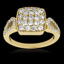 1.20 Ct. diamond wedding ring F VVS1 diamonds gold ring