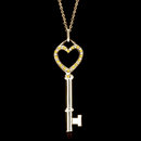 Yellow canary diamonds 0.50 ct. key style pendant new