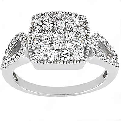1.20 Ct. diamond wedding ring F VVS1 diamonds gold ring