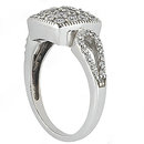 1.20 Ct. diamond wedding ring F VVS1 diamonds gold ring