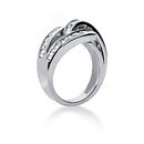 0.84 cts. Diamonds wedding band womens white gold