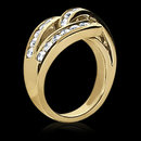 0.84 cts. Diamonds wedding band womens yellow gold ring