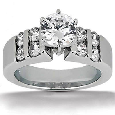 1.30 carat G SI1 diamonds solitaire engagement ring