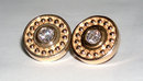 1 carat G SI antique natural DIAMOND STUD EARRING post