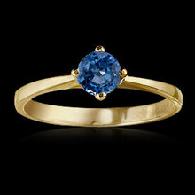 0.75 carat blue diamond solitaire engagement ring new