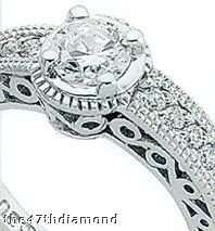 Diamonds 0.76 carat WEDDING BAND SET DIAMOND RING REAL