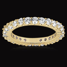 E VVS1 Round diamond eternity wedding band womens band