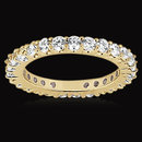 E VVS1 Round diamond eternity wedding band womens band
