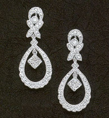 0.96 carats DIAMOND EARRINGS mini small HIGH QUALITY