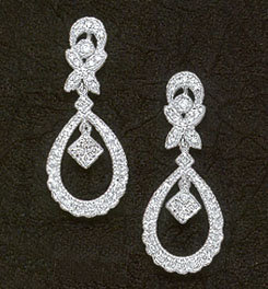 0.96 carats DIAMOND EARRINGS mini small HIGH QUALITY