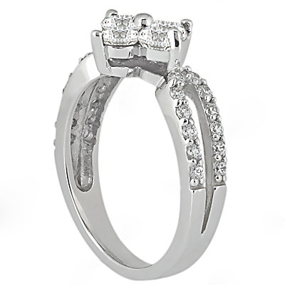 1.08 Ct. Diamond wedding ring F VVS1 gold ring new