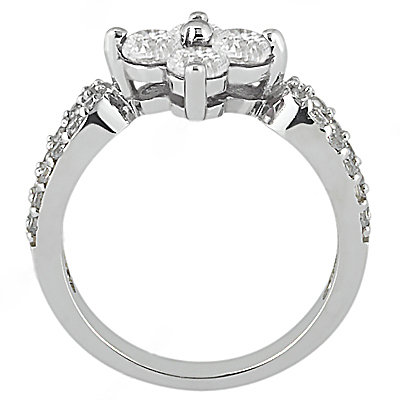 1.08 Ct. Diamond wedding ring F VVS1 gold ring new