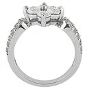 1.08 Ct. Diamond wedding ring F VVS1 gold ring new