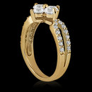 1.08 Ct. Diamond wedding ring F VVS1 gold ring new