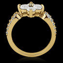 1.08 Ct. Diamond wedding ring F VVS1 gold ring new