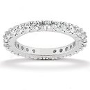 E VVS1 Round diamond eternity wedding band womens band