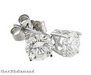 1.22 CT ROUND DIAMOND 14K gold STUD EARRINGS studs post