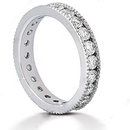 1.47 Ct. White gold & E VVS1 diamonds wedding band