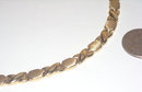YELLOW GOLD 14K necklace choker style two tone finish