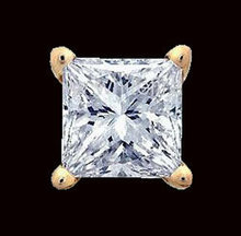 Single diamond stud earring men jewelry 1/2 ct. earring