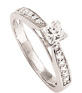 1.5 carat genuine DIAMOND RING princess cut jewelry