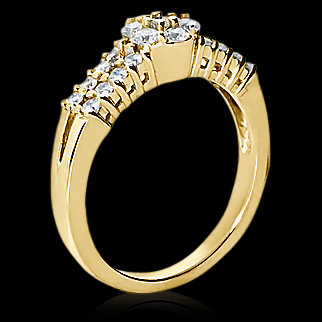 1.34 carats white gold DIAMOND RING E VVS1 wedding ring
