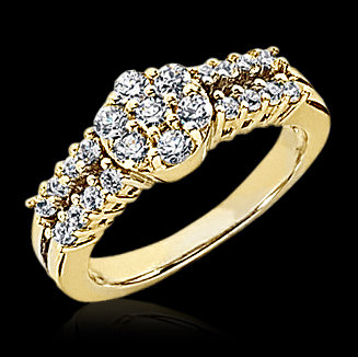 1.34 carats white gold DIAMOND RING E VVS1 wedding ring