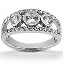 1.46 ct. DIAMONDS F VVS1 GOLD engagement ring new