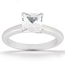 1.01 Ct PRINCESS CUT diamond wedding ring G SI1 diamond