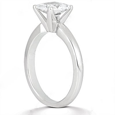 1.01 Ct PRINCESS CUT diamond wedding ring G SI1 diamond