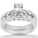 1.15 Ct. diamonds engagement set gold diamond ring new