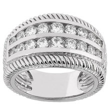 1.16 Ct. diamonds right hand ring anniversary ring gold