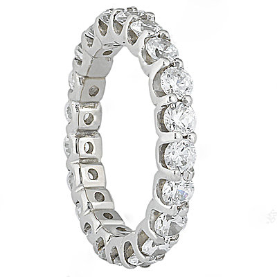 2.20 carat diamonds F VS1 wedding band jewelry gold