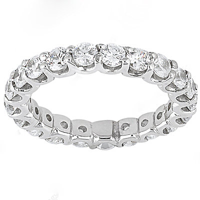 2.20 carat diamonds F VS1 wedding band jewelry gold