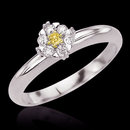 1.51 ct. yellow canary diamonds anniversary ring gold