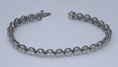 2.75 carats DIAMOND TENNIS BRACELET VS full bezel new