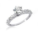 1.25 Ct. diamonds wedding band set engagement ring new