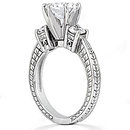 1.05 Ct. DIAMOND RING three stone GOLD wedding ring