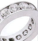 3.75 carat ROUND BRILLIANT DIAMONDS wedding band new